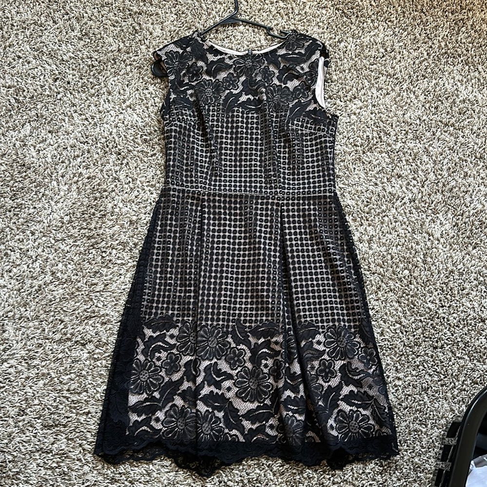 Adorne Little Black Lace Dress Party Cocktail Wedding or Special Occasion